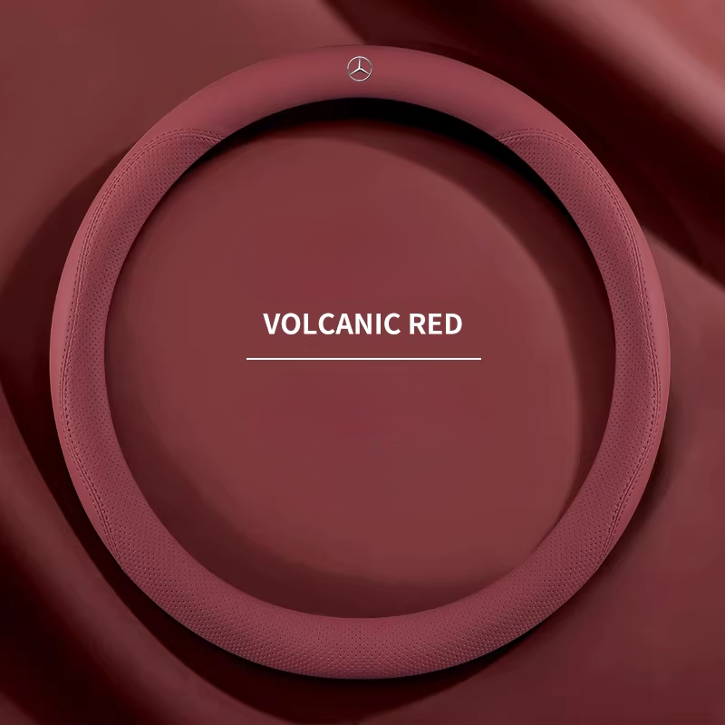 Load image into Gallery viewer, Mercedes-Benz Genuine Leather Breathable Steering Wheel Cover for E300L, C260L, GLC300, S450, GLE450, A200, GLK300