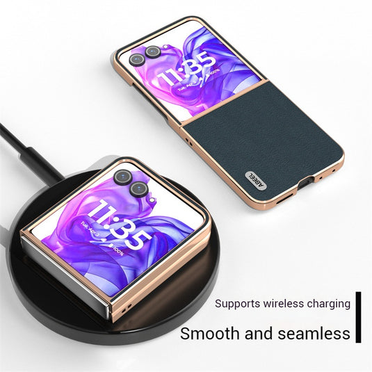 Motorola Moto Razr 50/Ultra Leather Shockproof Protective Case - i-Station Mobile Phone & Electronic Device Repair and Accessories
