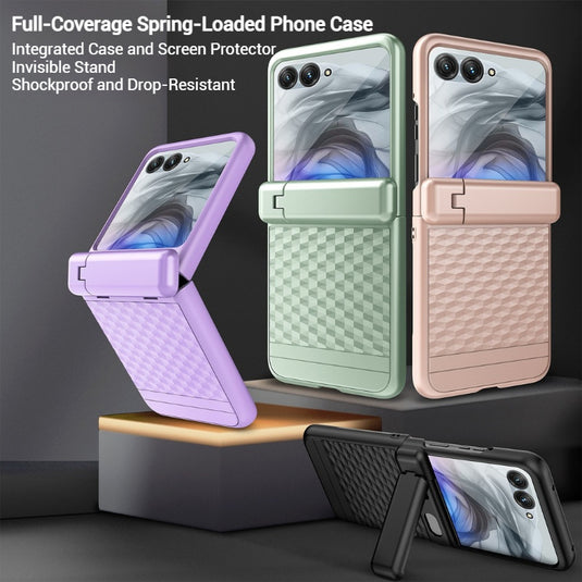 Motorola Moto Razr 60/Ultra Hinge Grid Anti-drop Protective Case - i-Station Mobile Phone & Electronic Device Repair and Accessories
