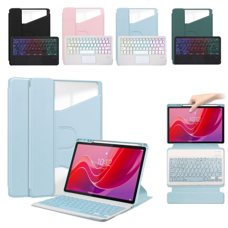 Load image into Gallery viewer, Lenovo Tab M11 11.0" 2024 (TB-330XU/330FU) - Detachable Wireless Touchpad Keyboard Case With RGB Backlight - i-Station Mobile Phone & Electronic Device Repair and Accessories