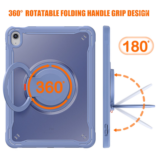Apple iPad Pro 11-inch M4 (2024) 360° Rotating Stand Transparent Shockproof Protective Case - i-Station Mobile Phone & Electronic Device Repair and Accessories