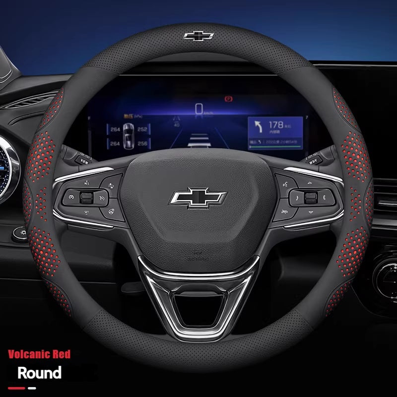 Load image into Gallery viewer, Chevrolet Genuine Leather Steering Wheel Cover For Cavalier, Monza, Volando, Malibu XL, Equinox, Cruze - i-Station Mobile Phone & Electronic Device Repair and Accessories