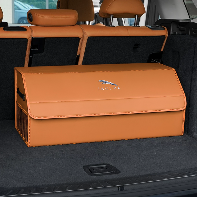 Load image into Gallery viewer, Jaguar Microfiber Leather Car Trunk Storage Box for XEL, XJ, F-PACE, XFL, E-PACE, XE, XF, F-TYPE, I-PACE - i-Station Mobile Phone & Electronic Device Repair and Accessories