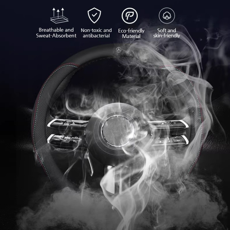 Load image into Gallery viewer, Lexus Genuine Leather Steering Wheel Cover for ES300H, LX570, UX300H, NX350, RX350, LS500H