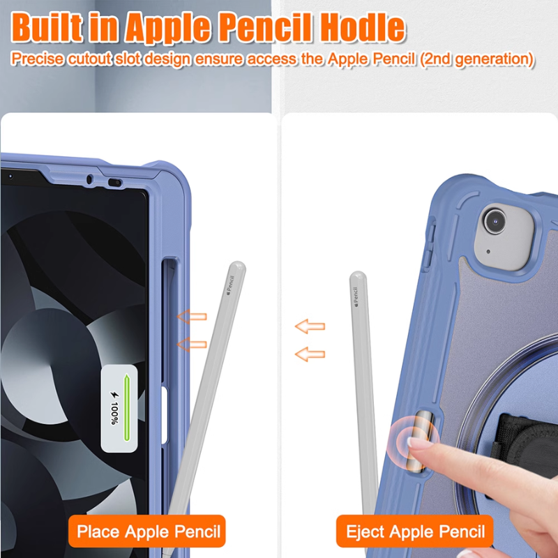 Load image into Gallery viewer, Apple iPad Pro 11-inch M4 (2024) 360° Rotating Stand Transparent Shockproof Protective Case - i-Station Mobile Phone & Electronic Device Repair and Accessories