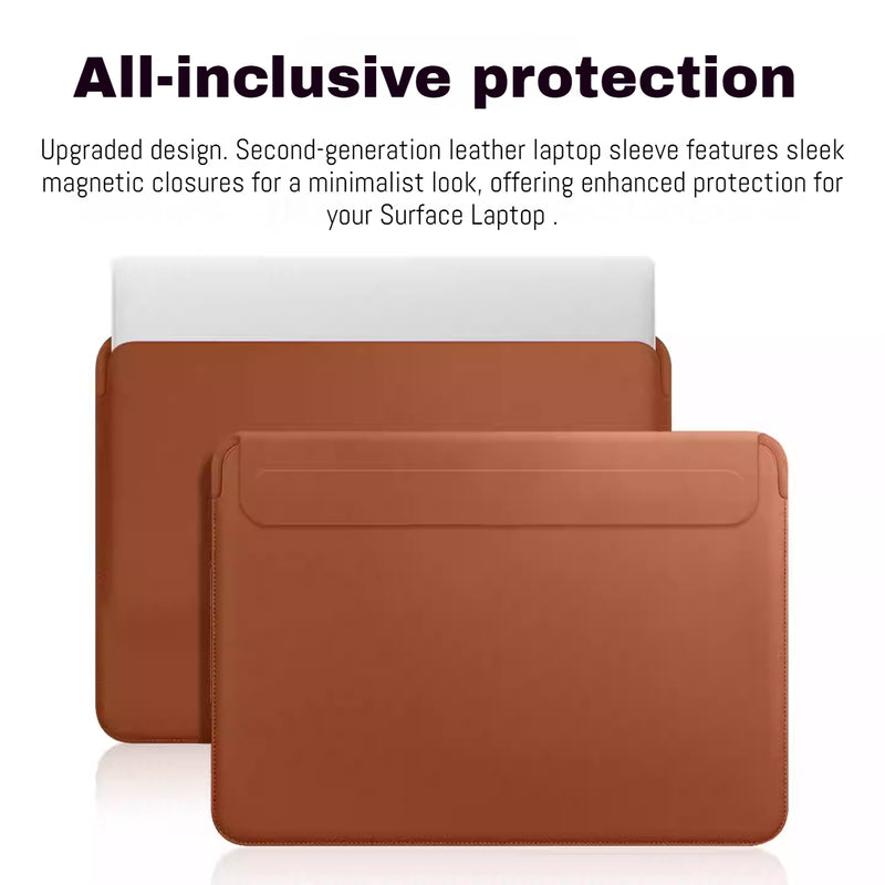 Load image into Gallery viewer, Microsoft Surface Laptop 13"/ 13.8"/15" Business Leather Protective Sleeve With Power Bank Bag