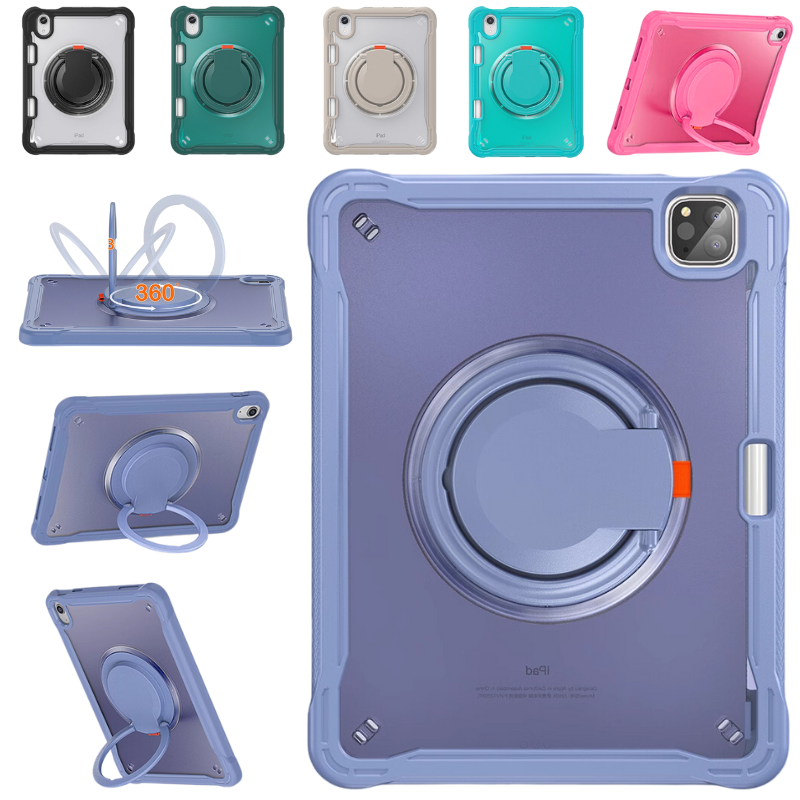Load image into Gallery viewer, Apple iPad Pro 11-inch M4 (2024) 360° Rotating Stand Transparent Shockproof Protective Case - i-Station Mobile Phone & Electronic Device Repair and Accessories