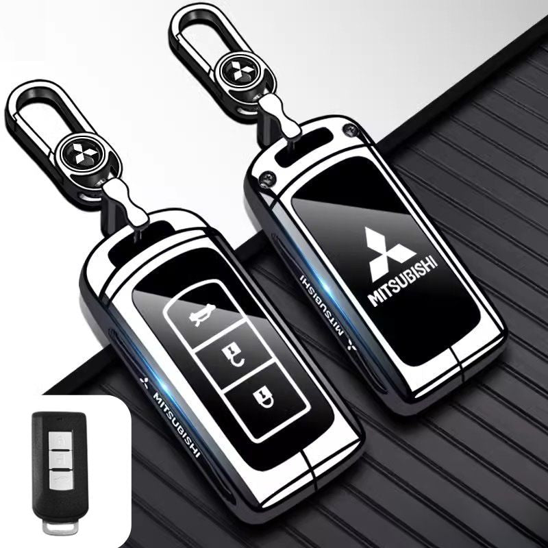 Mitsubishi Zinc Alloy + TPU Car Key Fob Case Cover For Outlander, ASX, Eclipse Cross, L200, Pajero, Triton, Lancer EX - i-Station Mobile Phone & Electronic Device Repair and Accessories