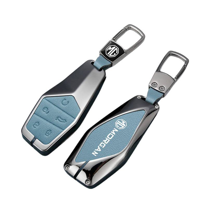 Load image into Gallery viewer, MG 360° Full Metal Protection + PU Leather Car Key Fob Case Cover For MG5, MG6, MG7, ZS, HS, ONE - i-Station Mobile Phone & Electronic Device Repair and Accessories