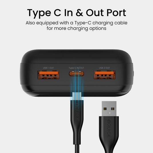 iQuick POWER SQUARE 0 Digital Display Power Bank 20000mAh 22.5W - i-Station Mobile Phone & Electronic Device Repair and Accessories