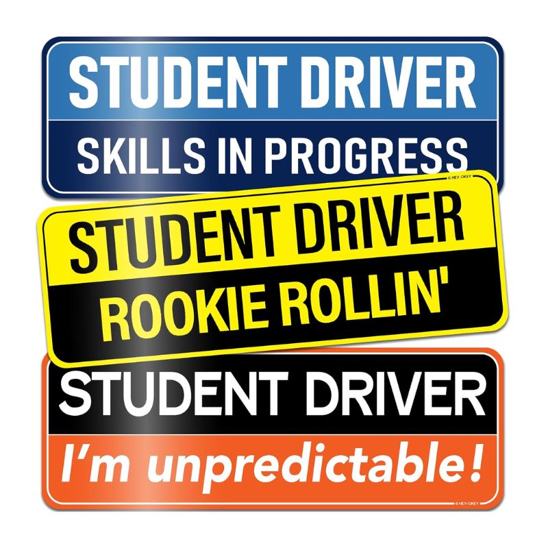 Load image into Gallery viewer, Universal Magnetic New Driver Car Sign – Removable & Reusable Safety Sticker for Vehicles (3 Pack) - i-Station Mobile Phone & Electronic Device Repair and Accessories