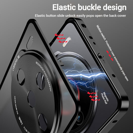 ZTE Nubia Z60s Pro Metal Frame Matte Shockproof Phone Case with Snap Lock - i-Station Mobile Phone & Electronic Device Repair and Accessories