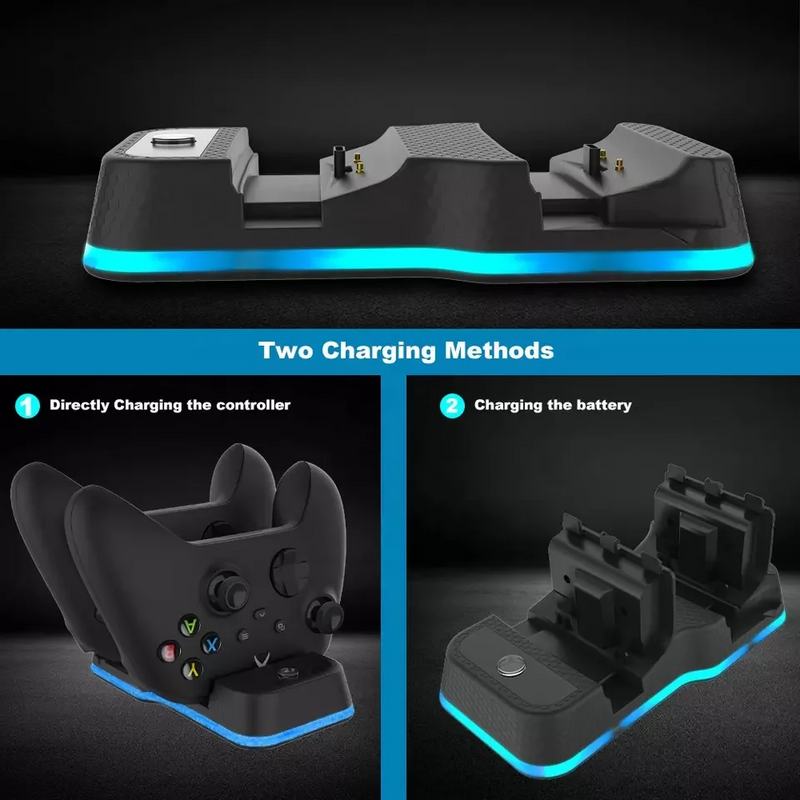 Load image into Gallery viewer, Xbox Series X/S Dual Charging Station with Dual USB-C Ports & LED Indicator - Polar Tech Australia
