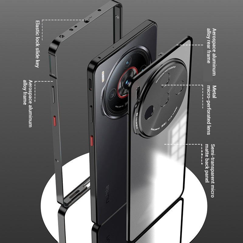 Load image into Gallery viewer, ZTE Nubia Z60s Pro Metal Frame Matte Shockproof Phone Case with Snap Lock - i-Station Mobile Phone & Electronic Device Repair and Accessories