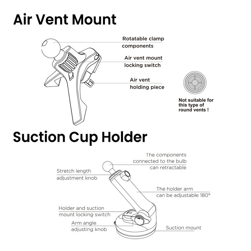Load image into Gallery viewer, iQuick Magnetic Car Mount Charger with Cooling Semiconductor Radiator IC9 COOLGEAR 15W (IQUICK-C9)-Black - i-Station Mobile Phone & Electronic Device Repair and Accessories