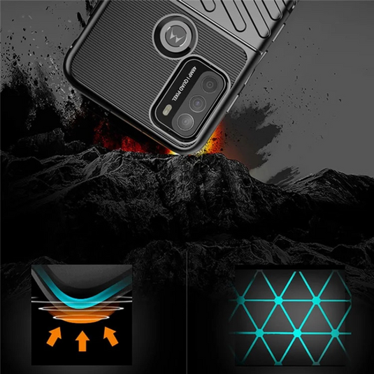 Motorola Moto One 5G UW Ace Diagonal Texture Non-slip Full Coverage Shockproof Essentials Series Case - i-Station Mobile Phone & Electronic Device Repair and Accessories