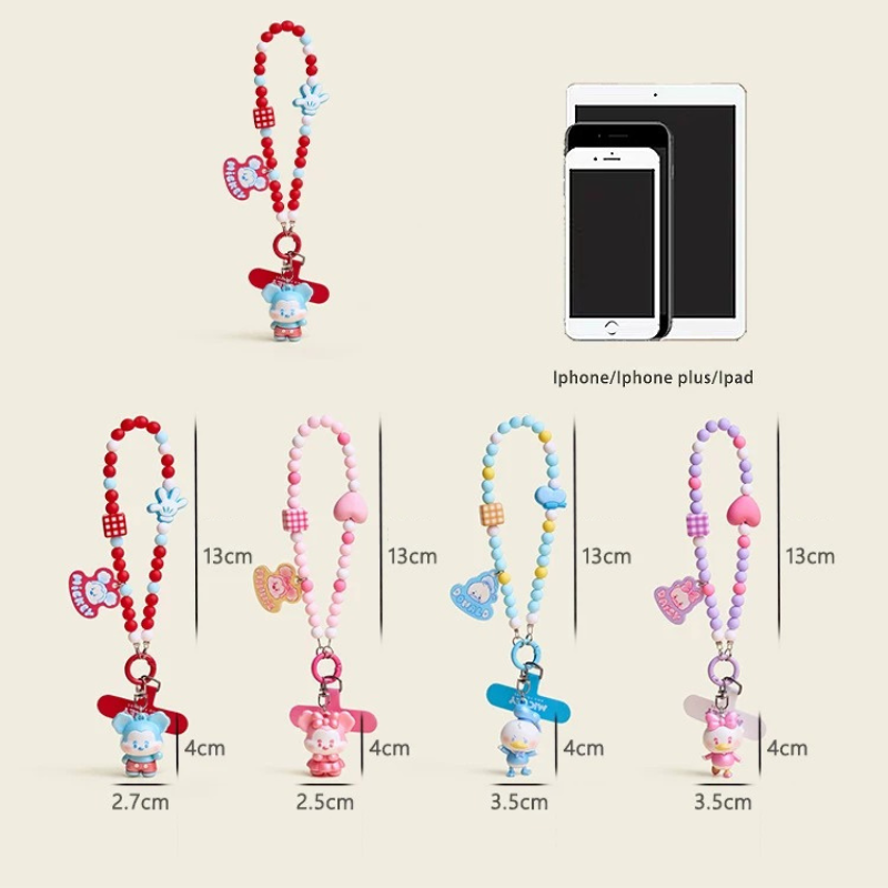 Load image into Gallery viewer, Cute Cartoon Backpack Bag Phone Keychain Pendant