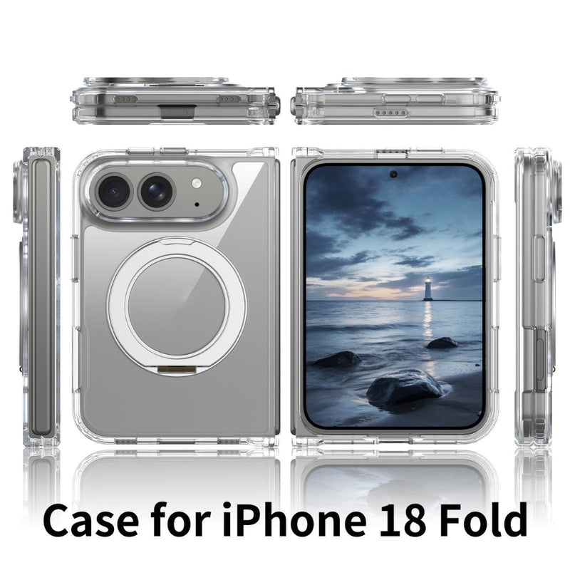 Load image into Gallery viewer, Apple iPhone Duo - Scratch-proof Transparent Rotating Holder Magnetic Phone Case - Polar Tech Australia