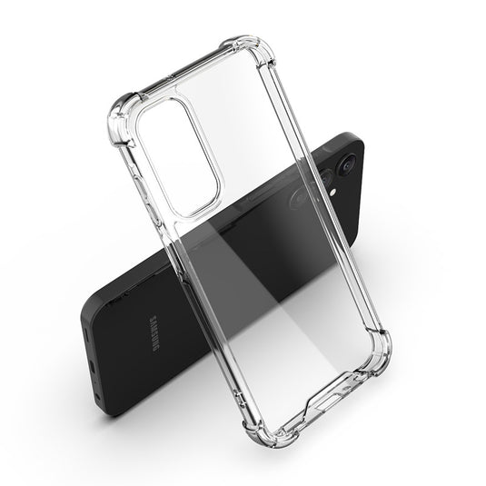 Samsung Galaxy A16 4G/5G - AirPillow Cushion Transparent Soft Clear TPU Four Corners Protective Case With 2PC 9H Tempered Glass Screen Protector - i-Station Mobile Phone & Electronic Device Repair and Accessories