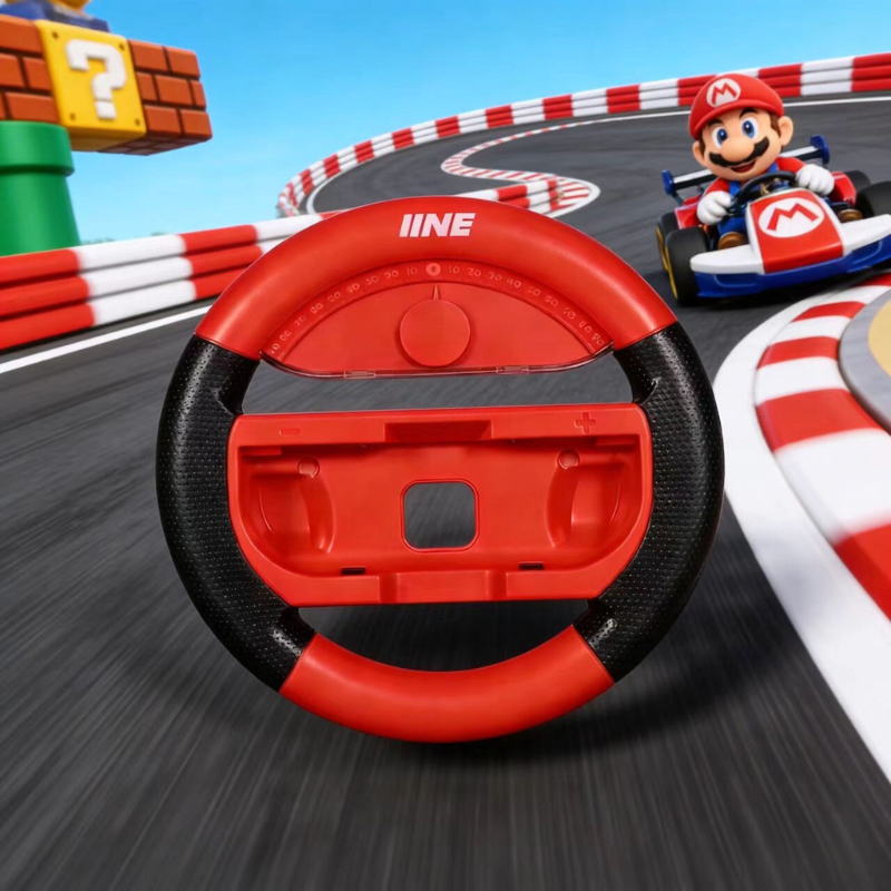 Load image into Gallery viewer, Nintendo Switch/Switch OLED - IINE Mario Steering Wheel Grips (1 Pair)