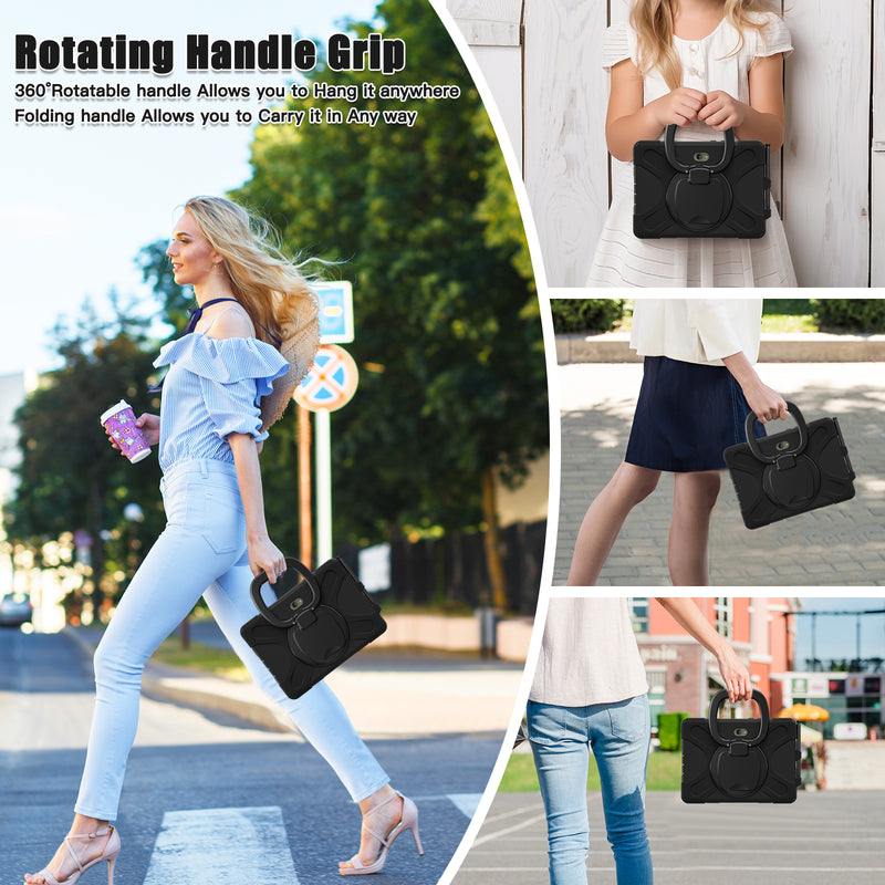 Load image into Gallery viewer, Samsung Galaxy Tab Active Pro / Active 4 Pro / Active 5 Pro Series - Heavy Duty 360 Degree Rotate Stand Hand Strap Case With Shoulder Strap - i-Station Mobile Phone & Electronic Device Repair and Accessories