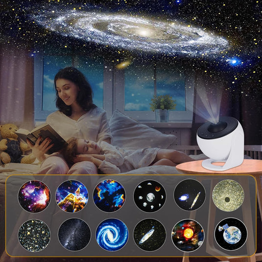 Planetarium Projector Pro, Galaxy Projector Pro for Bedroom, Bluetooth Speaker | 13 HD 4K Film Sheets, Nebula Sky Light Projector For Kids Adults Desktop - i-Station Mobile Phone & Electronic Device Repair and Accessories