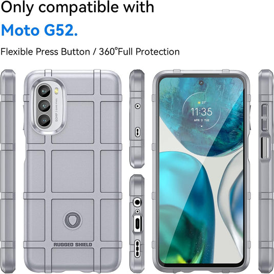 Motorola Moto G52/G82/G71s - Shield Shockproof Rugged Heavy Duty Case With 2PC Tempered Glass Screen Protector - i-Station Mobile Phone & Electronic Device Repair and Accessories