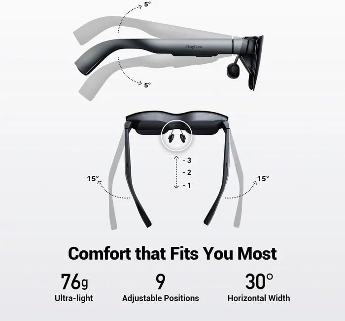 FFalcon RayNeo AR Glass Air 2 - Portable Pocket 201" 120Hz AR VR XR Glass Wearable Monitor - i-Station Mobile Phone & Electronic Device Repair and Accessories
