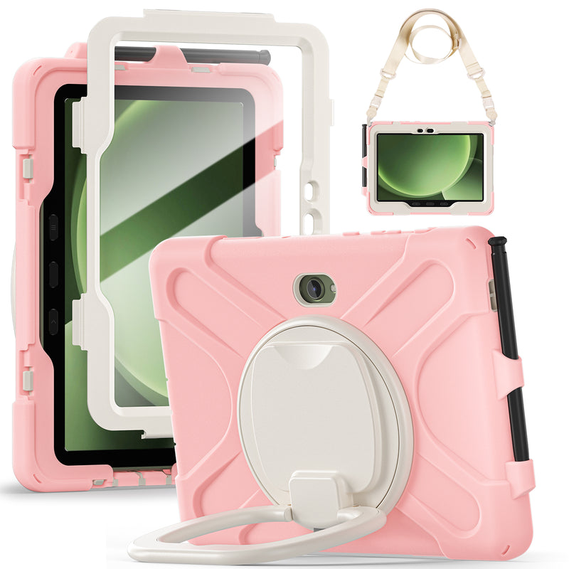 Load image into Gallery viewer, Samsung Galaxy Tab Active Pro / Active 4 Pro / Active 5 Pro Series - Heavy Duty 360 Degree Rotate Stand Hand Strap Case With Shoulder Strap - i-Station Mobile Phone & Electronic Device Repair and Accessories