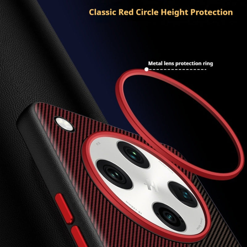 Load image into Gallery viewer, OPPO Find X8 Pro (CPH2659) - Carbon Fiber Textured Vegan Leather Shockproof Protective Case - Polar Tech Australia