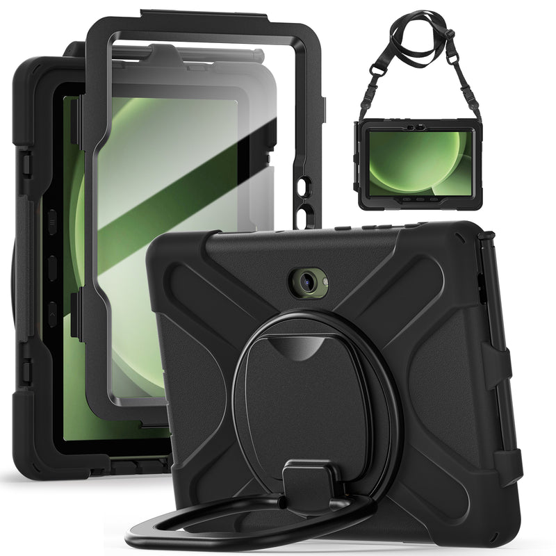Load image into Gallery viewer, Samsung Galaxy Tab Active Pro / Active 4 Pro / Active 5 Pro Series - Heavy Duty 360 Degree Rotate Stand Hand Strap Case With Shoulder Strap - i-Station Mobile Phone & Electronic Device Repair and Accessories