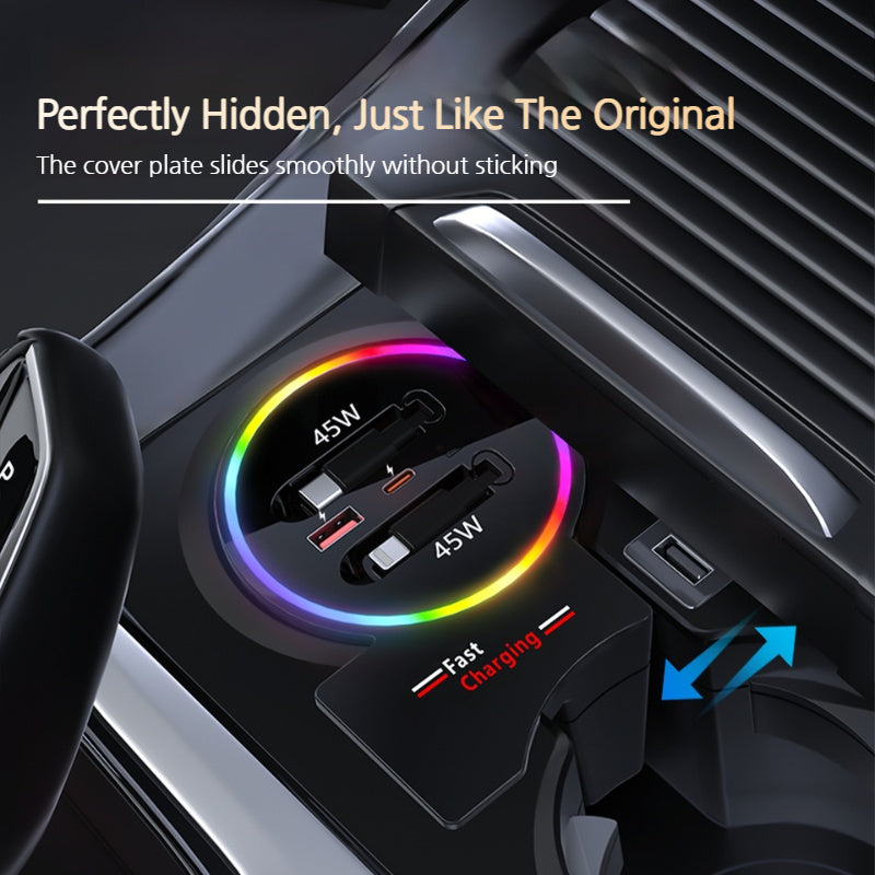 Load image into Gallery viewer, BMW X4 M (2019–2022) Car Fast Charging Hub with RGB Lighting - i-Station Mobile Phone & Electronic Device Repair and Accessories