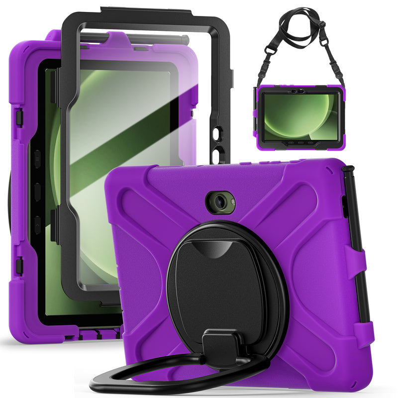 Load image into Gallery viewer, Samsung Galaxy Tab Active Pro / Active 4 Pro / Active 5 Pro Series - Heavy Duty 360 Degree Rotate Stand Hand Strap Case With Shoulder Strap - i-Station Mobile Phone & Electronic Device Repair and Accessories