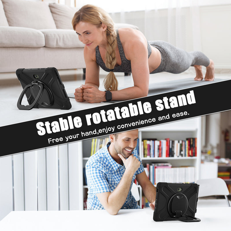 Load image into Gallery viewer, Samsung Galaxy Tab Active Pro / Active 4 Pro / Active 5 Pro Series - Heavy Duty 360 Degree Rotate Stand Hand Strap Case With Shoulder Strap - i-Station Mobile Phone & Electronic Device Repair and Accessories