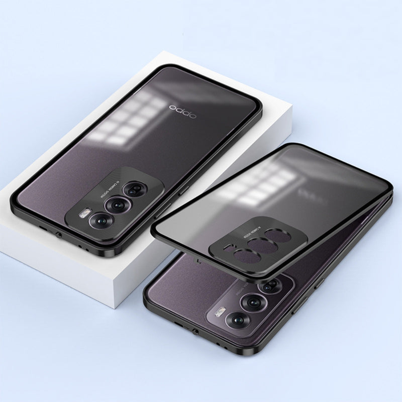 Load image into Gallery viewer, OPPO Reno12/Pro/12 F 4G/5G - Metal Frame Shockproof Frosted Phone Case - i-Station Mobile Phone & Electronic Device Repair and Accessories