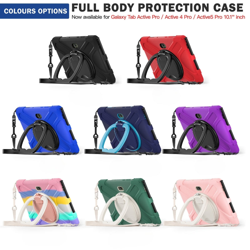 Load image into Gallery viewer, Samsung Galaxy Tab Active Pro / Active 4 Pro / Active 5 Pro Series - Heavy Duty 360 Degree Rotate Stand Hand Strap Case With Shoulder Strap - i-Station Mobile Phone & Electronic Device Repair and Accessories