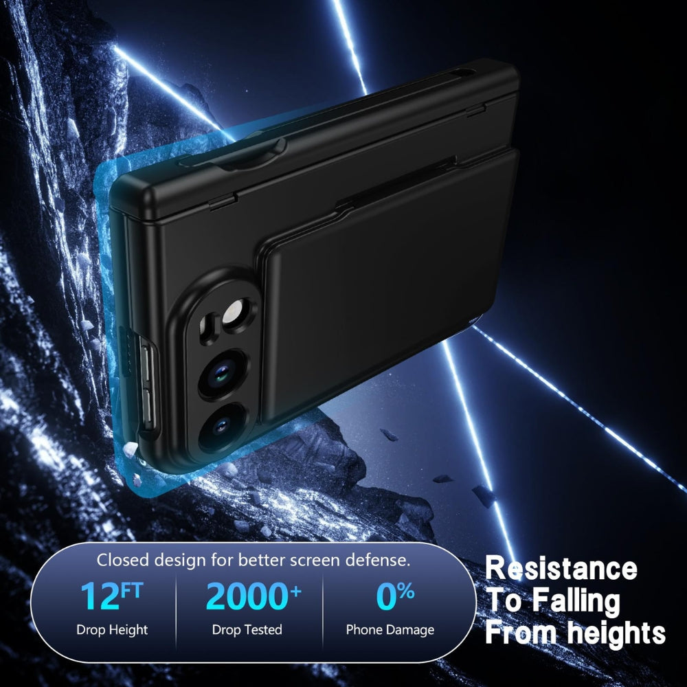 Apple iPhone Duo - Card Bag Holder Hinge Integrated Film Phone Case, with Pen - Polar Tech Australia