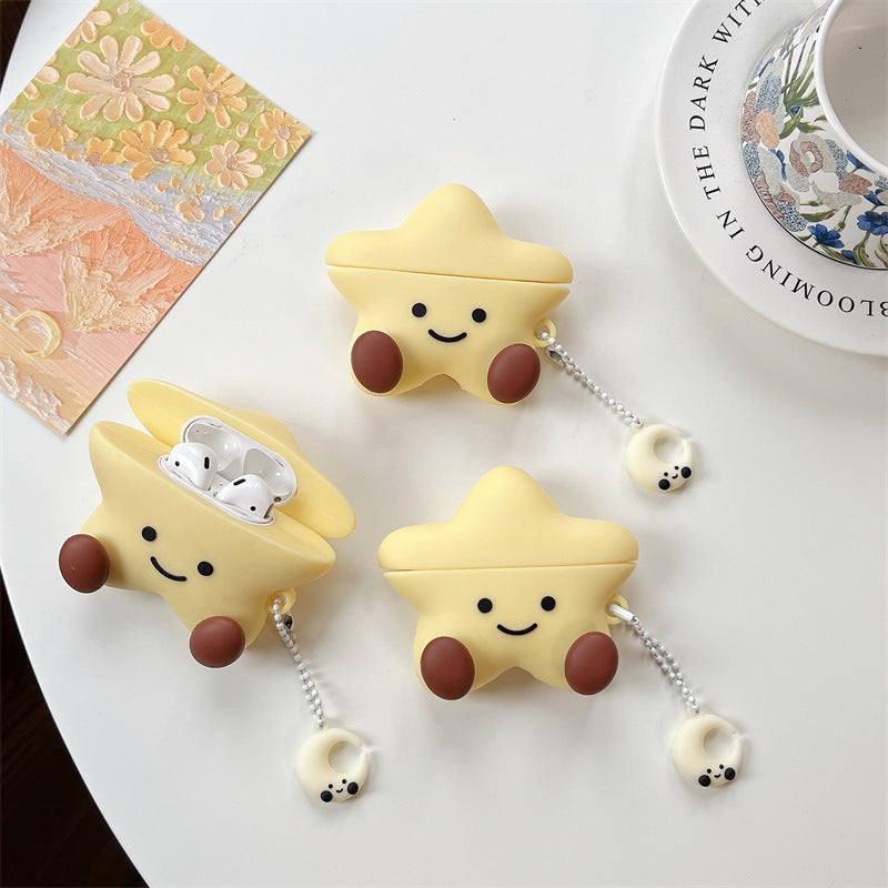 Load image into Gallery viewer, Apple AirPods Pro 1/2 - Protective Silicone Cartoon 3D Star Cute Kawaii Fashion Funny Cover Case - i-Station Mobile Phone & Electronic Device Repair and Accessories