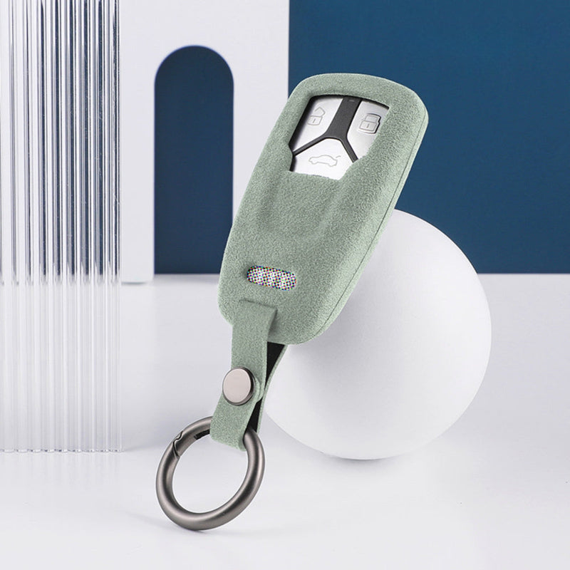 Load image into Gallery viewer, Audi Alcantara Remote Car Key Fob Case Cover For A4, A5, A6, Q5, Q7, S4, S5, S7 - i-Station Mobile Phone & Electronic Device Repair and Accessories