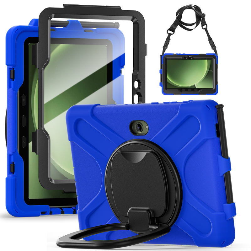 Load image into Gallery viewer, Samsung Galaxy Tab Active Pro / Active 4 Pro / Active 5 Pro Series - Heavy Duty 360 Degree Rotate Stand Hand Strap Case With Shoulder Strap - i-Station Mobile Phone & Electronic Device Repair and Accessories