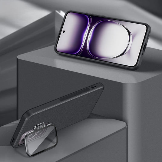 OPPO Reno12/Pro - PC Material Transparent Lens Cover Stand Protection Case - i-Station Mobile Phone & Electronic Device Repair and Accessories