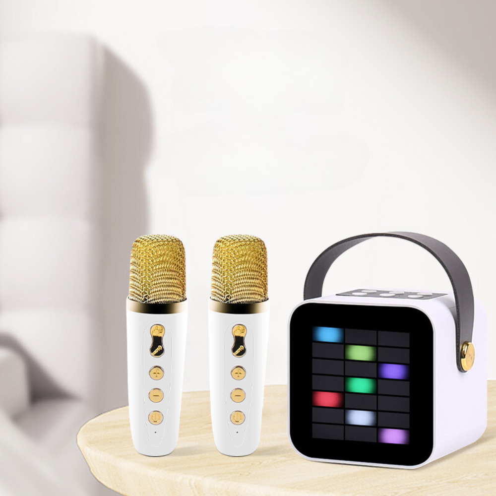 Portable Bluetooth Karaoke Speaker with LED, Wireless Handheld Microphone for Outdoor & Home Use - i-Station Mobile Phone & Electronic Device Repair and Accessories