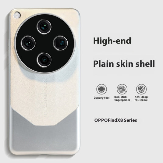 OPPO Find X8 Pro - Matte Leather Full Cover Shockproof Protective Case - i-Station Mobile Phone & Electronic Device Repair and Accessories