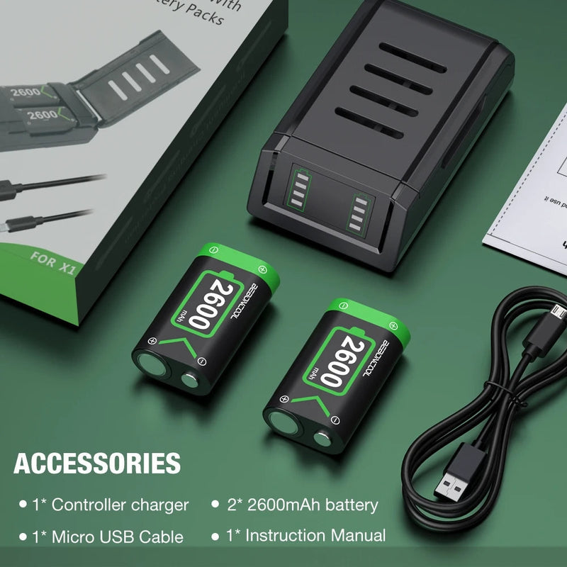 Load image into Gallery viewer, Xbox Game Controller Dual Battery Pack Charging Station Battery Charger Lightweight Charging Base - Polar Tech Australia