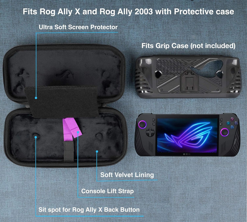 Load image into Gallery viewer, ASUS ROG Gally X - IINE EVA Hard Shell Portable Storage Slim Carrying Case Bag - i-Station Mobile Phone & Electronic Device Repair and Accessories
