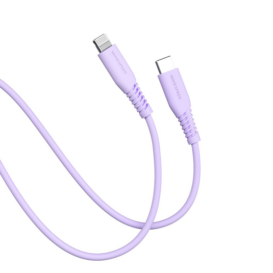 MOVE SPEED 20V/3A USB-C to Lightning Colorful Charging Cable 1.2m (YSUCM04-CL12) - i-Station Mobile Phone & Electronic Device Repair and Accessories