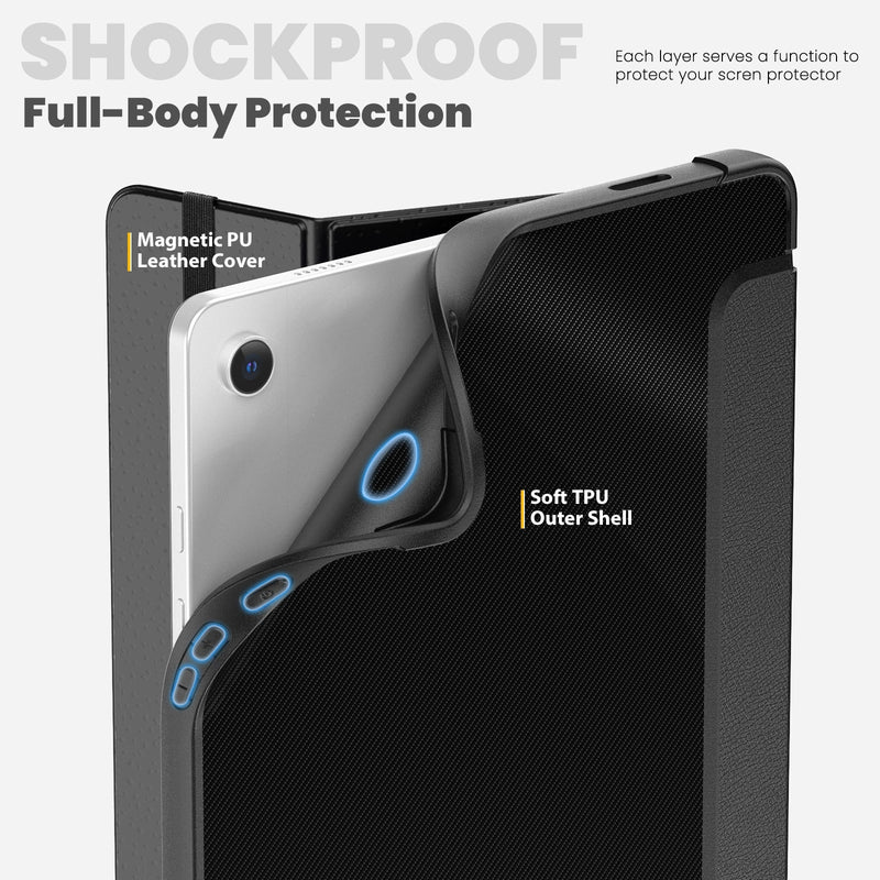 Load image into Gallery viewer, Samsung Galaxy Tab A9 8.7’’2023 (X110/X115) Carbon Fiber Leather Shockproof Case - i-Station Mobile Phone & Electronic Device Repair and Accessories
