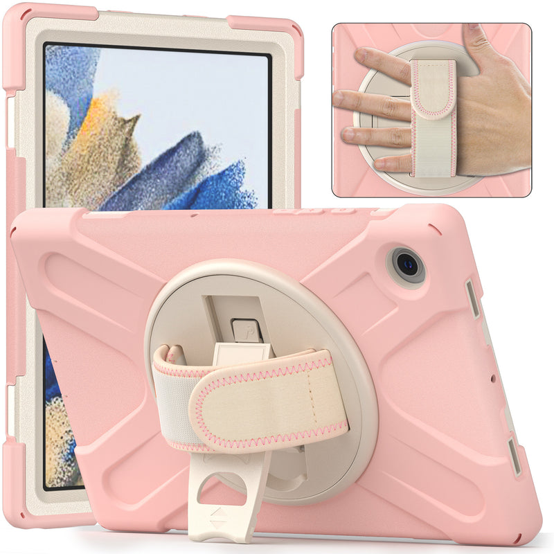 Load image into Gallery viewer, Samsung Galaxy Tab A8 10.5" 2022 (X200/X205) Heavy Duty 360 Degree Rotate Stand Hand Strap Case - i-Station Mobile Phone & Electronic Device Repair and Accessories