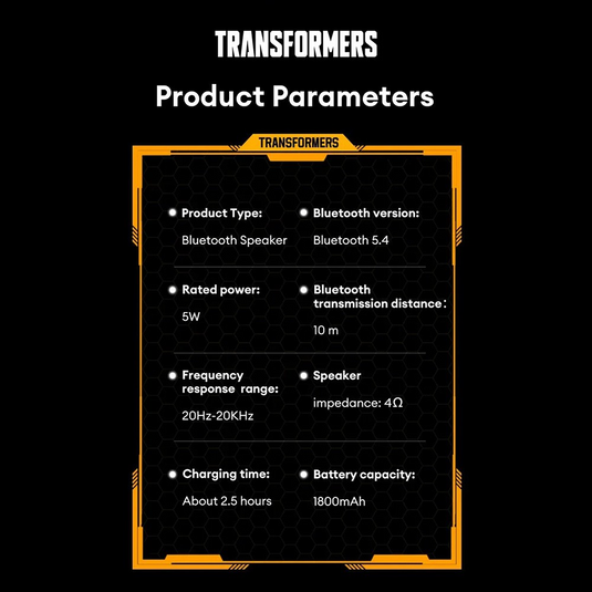 Transformers TF-Y10 Wireless Speaker - i-Station Mobile Phone & Electronic Device Repair and Accessories