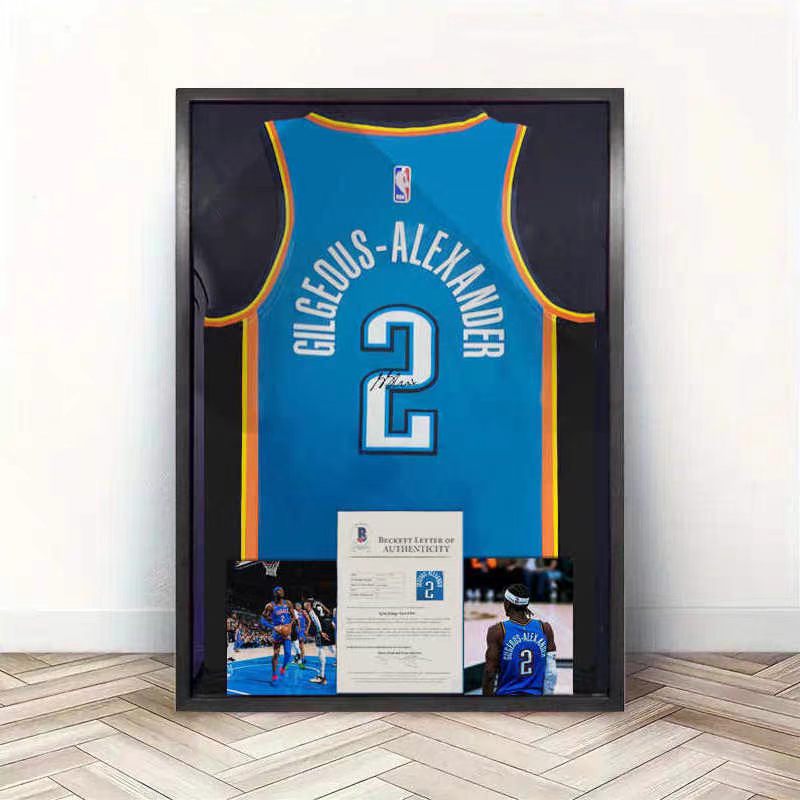Load image into Gallery viewer, Shai Gilgeous-Alexander Oklahoma City Thunder Framed Jersey Display – Facsimile Signature Edition - i-Station Mobile Phone & Electronic Device Repair and Accessories